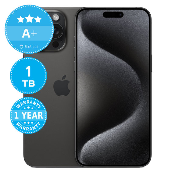 Apple iPhone 15 Pro Max Black Titanium 1TB A+ Recondi?ionat