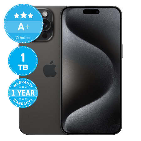 Apple iPhone 15 Pro Max Black Titanium 1TB A+ Recondi?ionat