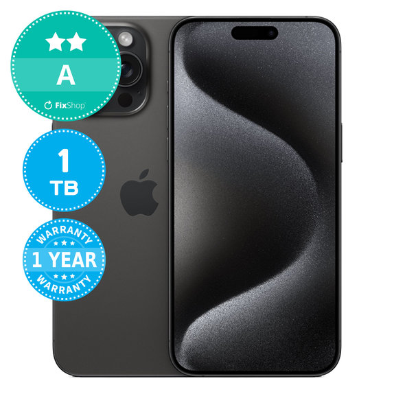 Apple iPhone 15 Pro Max Black Titanium 1TB A Recondi?ionat