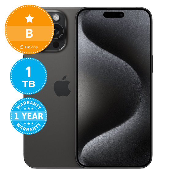 Apple iPhone 15 Pro Max Black Titanium 1TB B Recondi?ionat