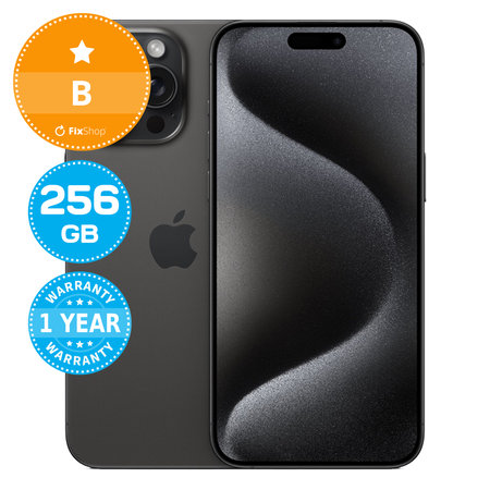 Apple iPhone 15 Pro Max Black Titanium 256GB B Recondi?ionat