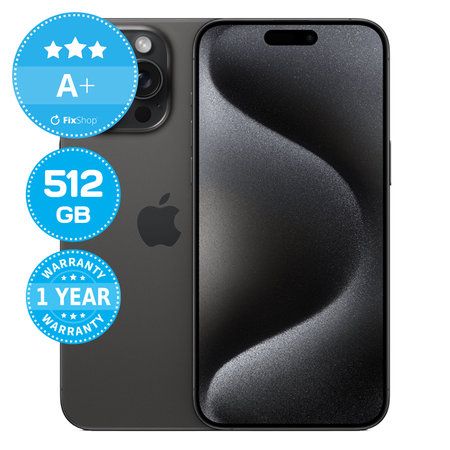 Apple iPhone 15 Pro Max Black Titanium 512GB A+ Recondi?ionat