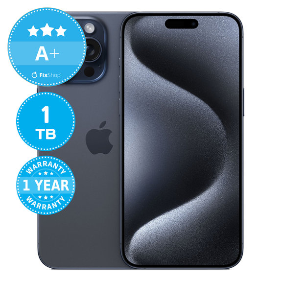 Apple iPhone 15 Pro Max Blue Titanium 1TB A+ Recondi?ionat
