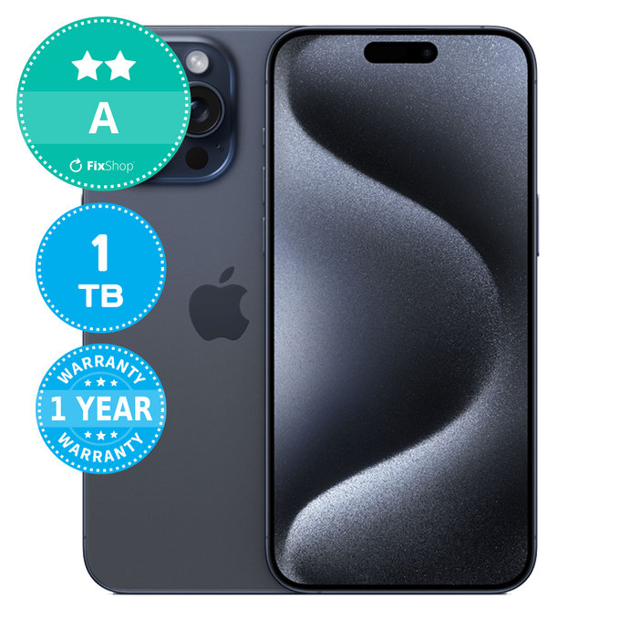 Apple iPhone 15 Pro Max Blue Titanium 1TB A Recondi?ionat