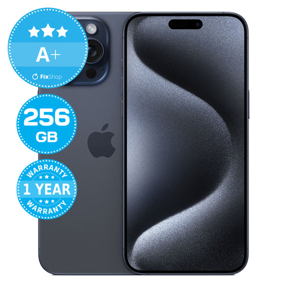Apple iPhone 15 Pro Max Blue Titanium 256GB A+ Recondi?ionat