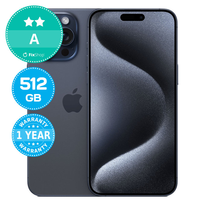 Apple iPhone 15 Pro Max Blue Titanium 512GB A Recondi?ionat