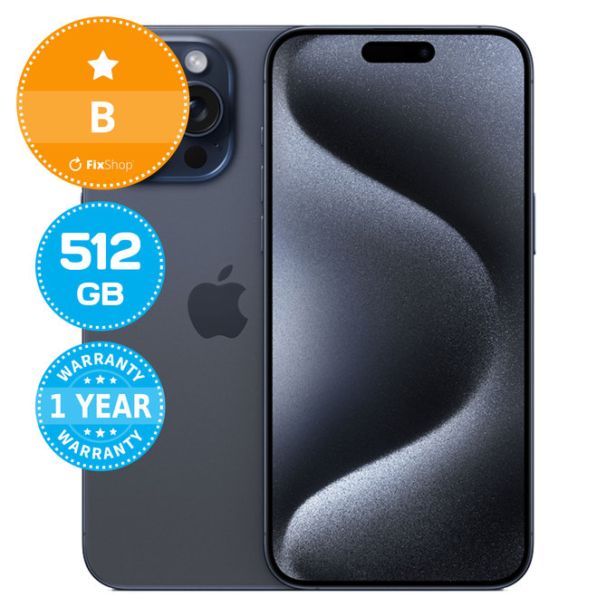 Apple iPhone 15 Pro Max Blue Titanium 512GB B Recondi?ionat