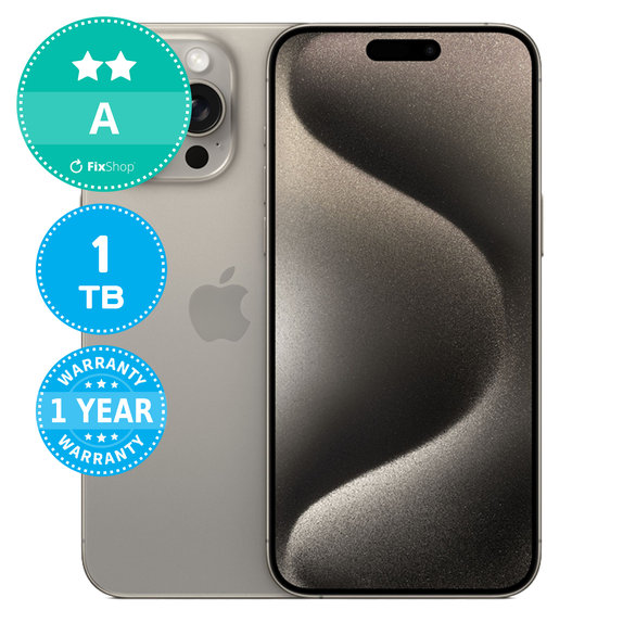 Apple iPhone 15 Pro Max Natural Titanium 1TB A Recondi?ionat