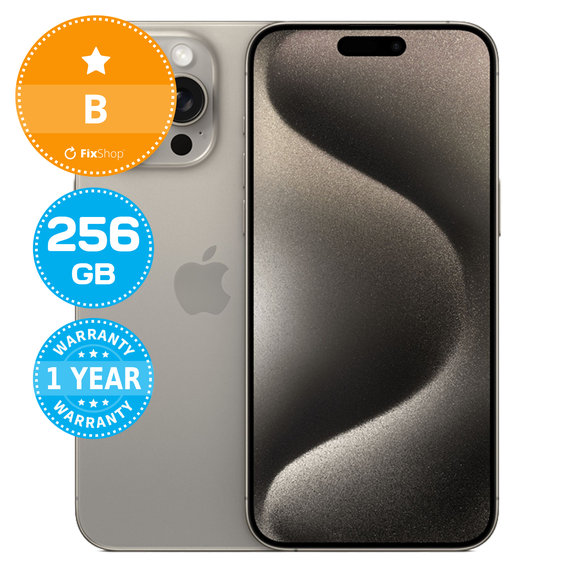 Apple iPhone 15 Pro Max Natural Titanium 256GB B Recondi?ionat