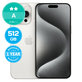 Apple iPhone 15 Pro Max White Titanium 512GB A Recondi?ionat