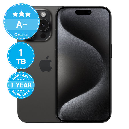 Apple iPhone 15 Pro Black Titanium 1TB A+ Recondi?ionat