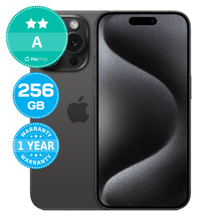 Apple iPhone 15 Pro Black Titanium 256GB A Recondi?ionat