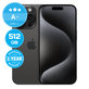 Apple iPhone 15 Pro Black Titanium 512GB A+ Recondi?ionat