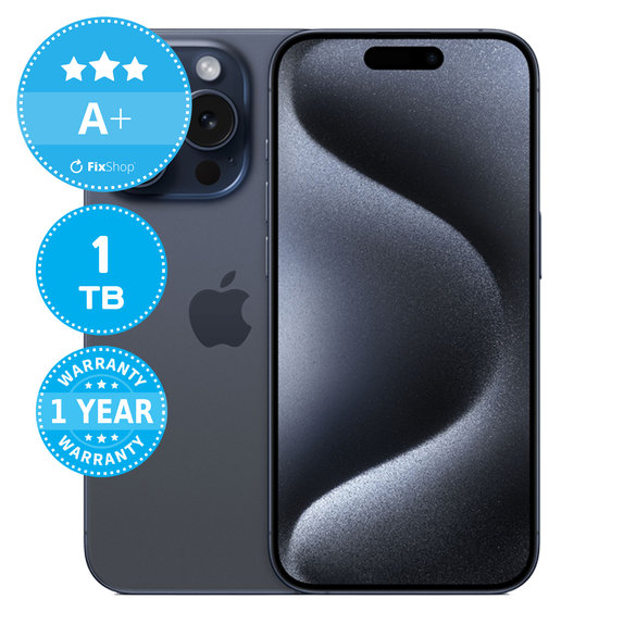 Apple iPhone 15 Pro Blue Titanium 1TB A+ Recondi?ionat