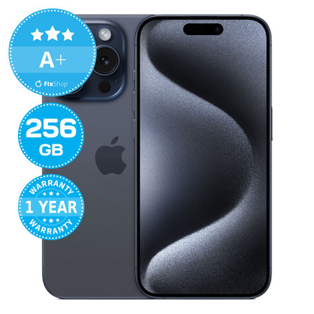 Apple iPhone 15 Pro Blue Titanium 256GB A+ Recondi?ionat