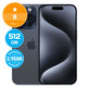 Apple iPhone 15 Pro Blue Titanium 512GB B Recondi?ionat