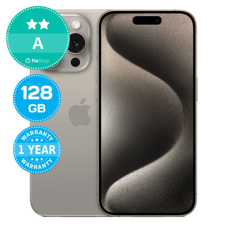 Apple iPhone 15 Pro Natural Titanium 128GB A Recondi?ionat