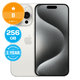 Apple iPhone 15 Pro White Titanium 256GB B Recondi?ionat