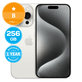 Apple iPhone 15 Pro White Titanium 256GB B Recondi?ionat