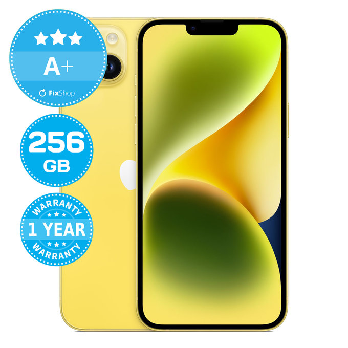 Apple iPhone 14 Plus Yellow 256GB A+ Recondiționat