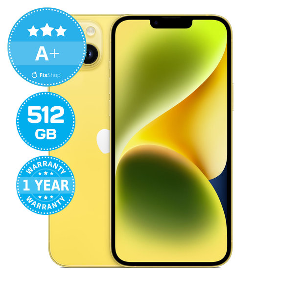 Apple iPhone 14 Plus Yellow 512GB A+ Recondiționat