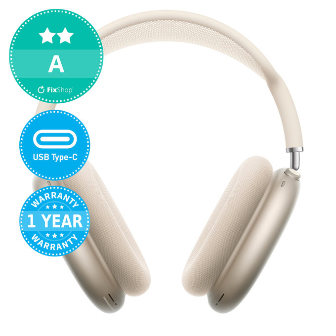 Apple AirPods Max (USB-C) - Starlight A Recondiționat