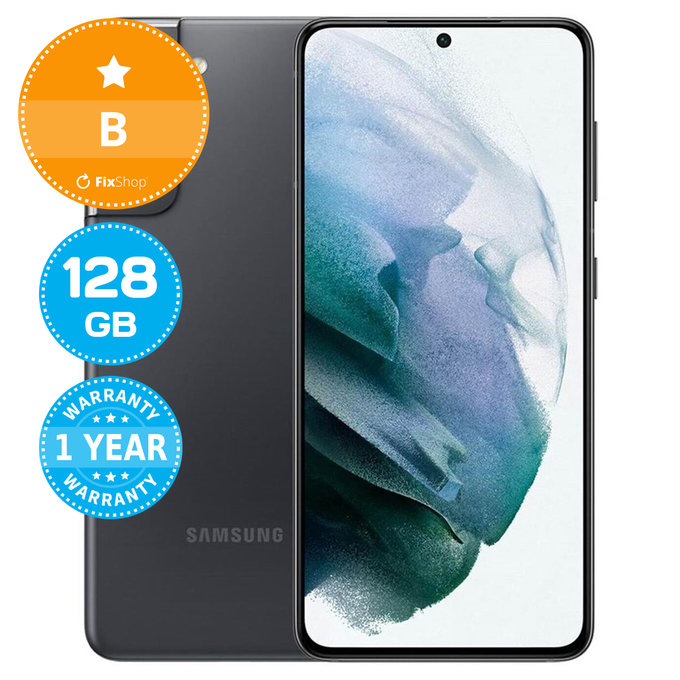 Samsung Galaxy S21 G991B Phantom Gray 128GB B Recondiționat