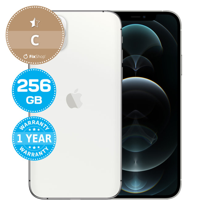 Apple iPhone 12 Pro Max Silver 256GB C Recondiționat