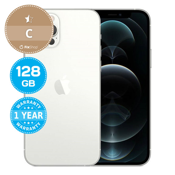 Apple iPhone 12 Pro Silver 128GB C Recondiționat