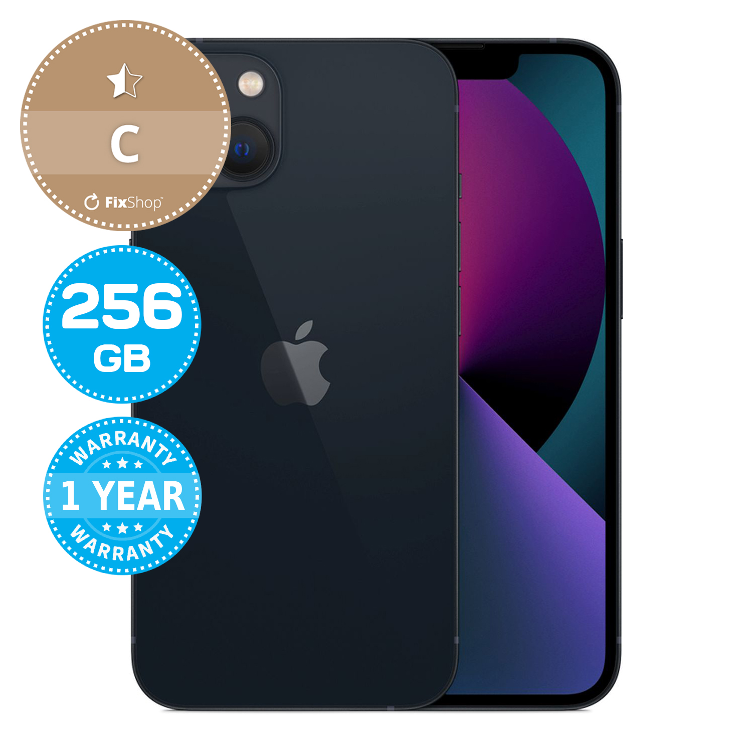 Apple iPhone 13 Midnight 256GB C Recondiționat | FixShop