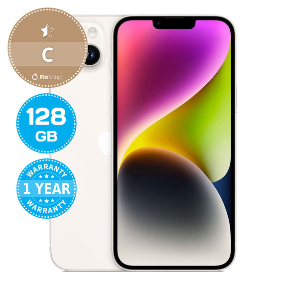 Apple iPhone 14 Plus Starlight 128GB C Recondiționat