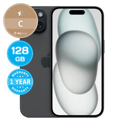 Apple iPhone 15 Black 128GB C Recondi?ionat