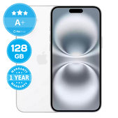 Apple iPhone 16 White 128GB A+ Recondiționat