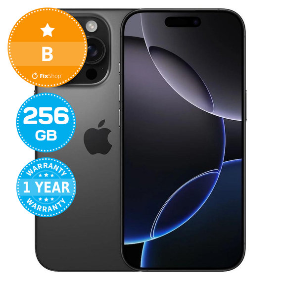 Apple iPhone 16 Pro Black Titanium 256GB B Recondi?ionat