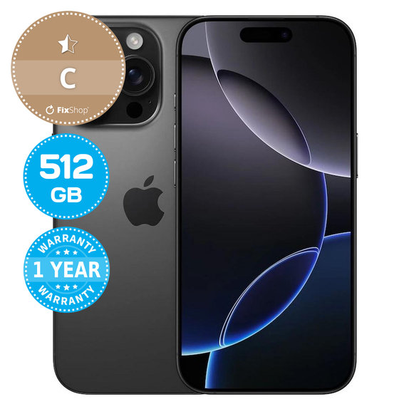 Apple iPhone 16 Pro Black Titanium 512GB C Recondi?ionat