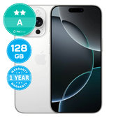Apple iPhone 16 Pro White Titanium 128GB A Recondi?ionat