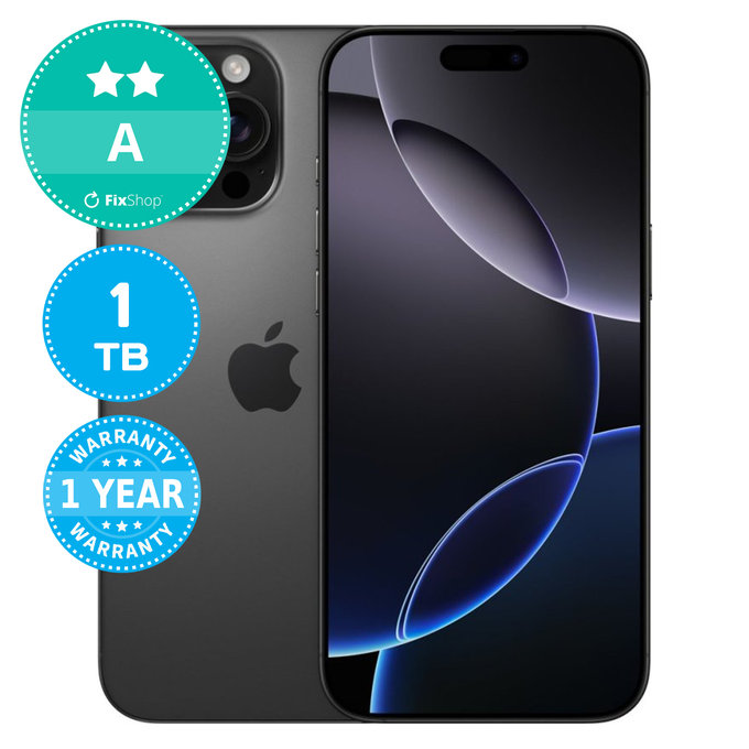 Apple iPhone 16 Pro Max Black Titanium 1TB A Recondi?ionat