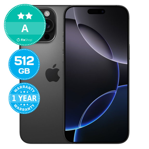 Apple iPhone 16 Pro Max Black Titanium 512GB A Recondi?ionat