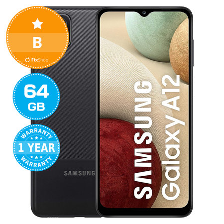 Samsung Galaxy A12 A127F Black 64GB B Recondiționat