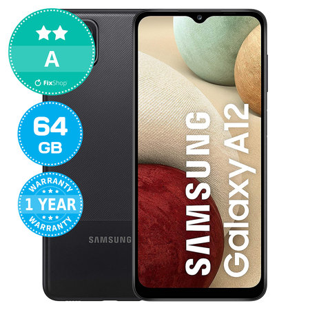 Samsung Galaxy A12 A125F Black 64GB A Recondiționat