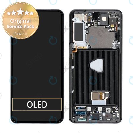 Samsung Galaxy S21 Plus G996B- Ecran LCD + Sticlă Tactilă + Ramă - GH82-24553A Genuine Service Pack