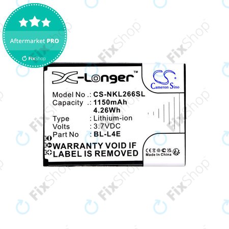 Baterie pentru Nokia 2660 Flip 4G, 1150mAh, Li-Ion, 3.7V, BL-L4E, HQ