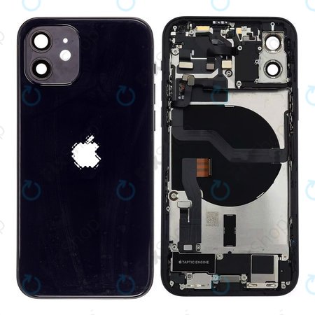 Apple iPhone 12 - Carcasă Spate cu Piese Mici (Black)