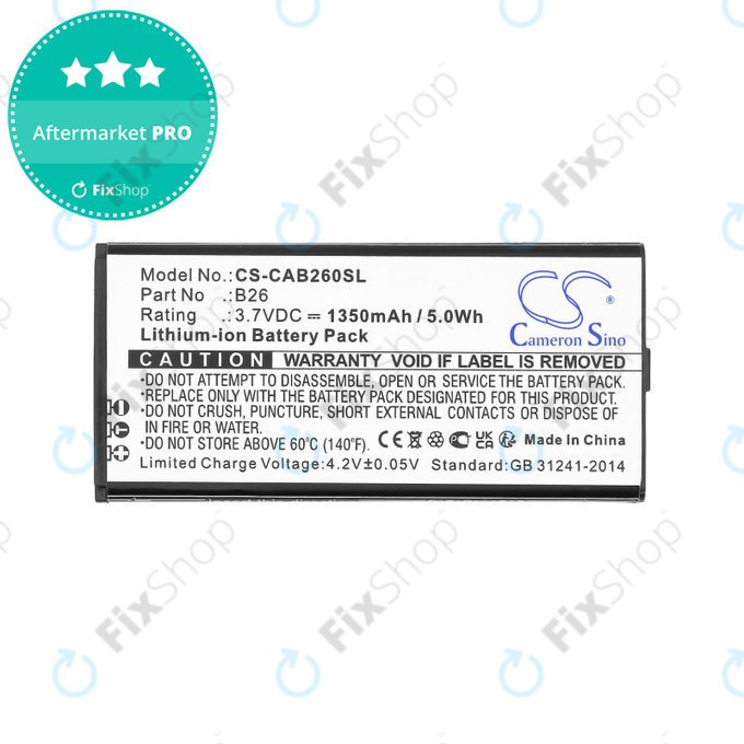 Baterie pentru Cat B26, 1350mAh, Li-Ion, 3.7V, B26, HQ