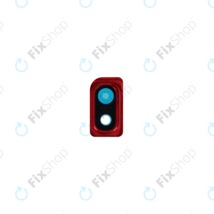 Samsung Galaxy A10 A105F - Sticlă Cameră Spate + Ramă (Red) - GH98-44415D Genuine Service Pack