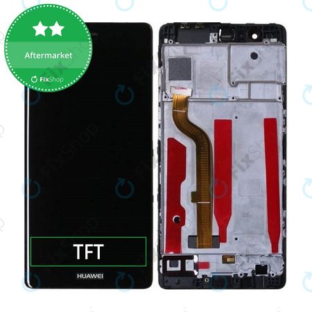 Huawei P9 - Ecran LCD + Sticlă Tactilă + Ramă (Black) TFT