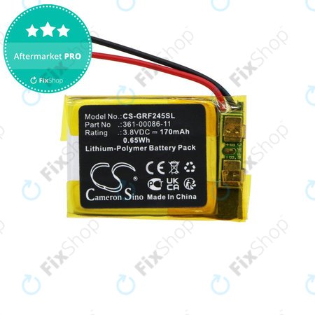 Baterie pentru Garmin Forerunner 245, Forerunner 245 Music, 170mAh, Li-Pol, 3.8V, 361-00086-11, HQ