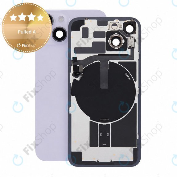 Sticlă carcasă spate pentru iPhone 14, Purple, Pulled A