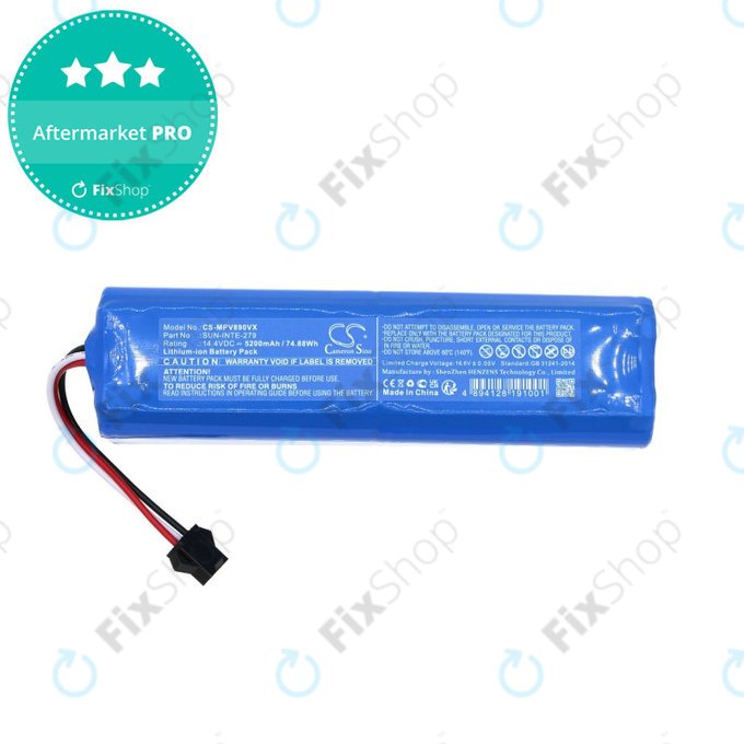 Baterie pentru Mamibot ExVac 890, 5200mAh, Li-Ion, 14.4V, SUN-INTE-279, HQ