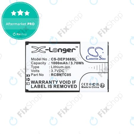 Baterie pentru Doro Primo 368, 1000mAh, Li-Ion, 3.7V, RCBNTC05, HQ